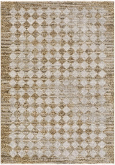 Galey Alix x SURYA Myrtle Avenue V vloerkleed scandinavisch geometrisch mosterd