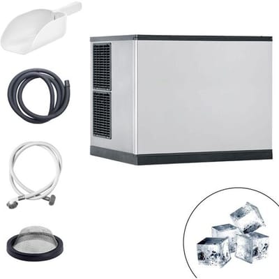 GGM Gastro Eiswürfelbereiter - Würfel - 212 kg/24 h Zilver / Zwart