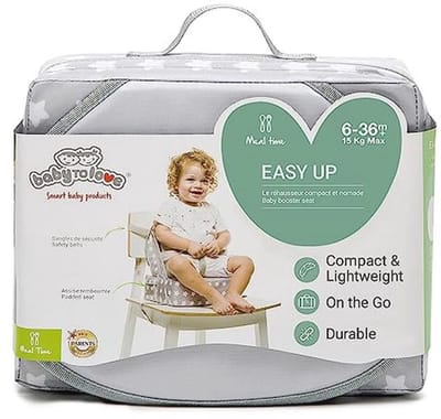 Compacte Opvouwbare Babystoelverhoger met Waterdicht Kussen en Draaggreep