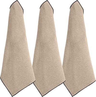 Theedoeken Set - Keukendoeken Katoen - Keuken Opruimen - Gewassen Katoen Afwerking - 50 x 70 cm - Zandbeige