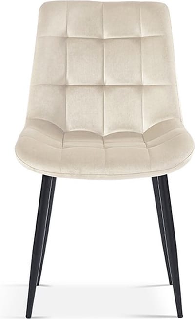 Interiax Eetkamerstoel Lucy Fluweel Beige
