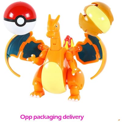 bal Pokemon misvormde figuur Pikachu Charizard Venusaur Blastoise Gyarados Solgaleo Lunala Actiefiguur pokébal poke kind Speelgoed