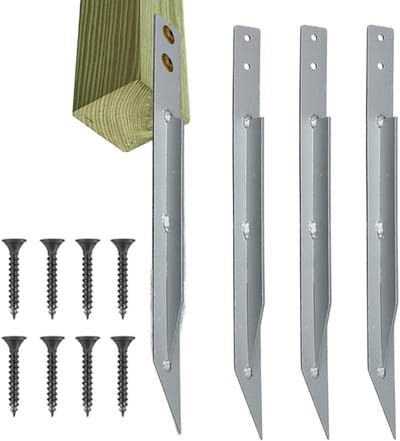 Schommelset Ankers - Grondharingen Trampoline - Buitenstructuren Beveiligen - Spiraalontwerp Maximale Grip - 40 x 3 cm - Meerkleurig