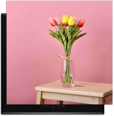 KitchenArt - Pastel Spring - Inductie Beschermer - 59x52 cm - Kookplaat Beschermer - Luxe Afdekplaat Inductieplaat - Anti-slip & Oprolbaar - Beschermmat Inductiekookplaat
