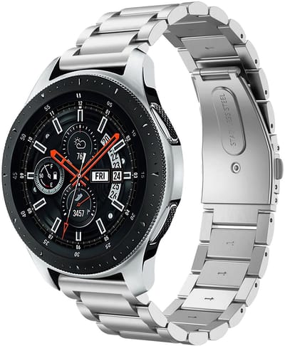 Universeel 20MM Horloge Bandje / Smartwatch Bandje | Roestvrij Staal Horlogebandje met Schakels | SBG RVS | Zilver
