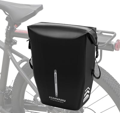 Waterdichte Fietstassen voor Bagagedrager - Gerecycled Materiaal - 23 Liter - Inclusief Schouderriem