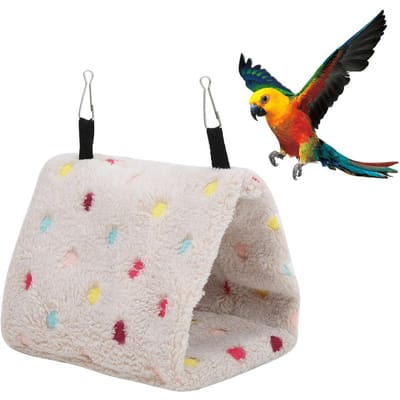 Pluche Hamster Hangmat Warm Hangend Nest voor Kleine Huisdieren Papegaaien Myna Suikereekhoorn VogelsS Small