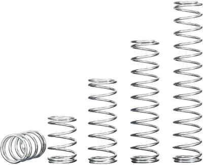 Set van 10 compressieveren van roestvrij staal, 304 staal, 0.7 x 5 x 20 mm, vervangingsveren voor reparatie en klussen