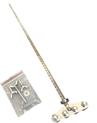 Meetgereedschap Houtbewerking - Precisie Gids - Nauwkeurig Zagen - Verstelbare Positie - 50 cm - Zilver