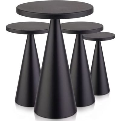 GGM Gastro (4 Stück) Tischleuchte - CONE - Ø 130mm - Schwarz