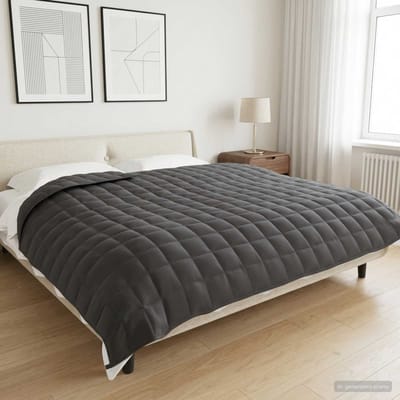 vidaXL - Verzwaringsdeken - Antraciet - 200 - x - 200 - cm - 9 - kg - 100% - Katoen - 205T