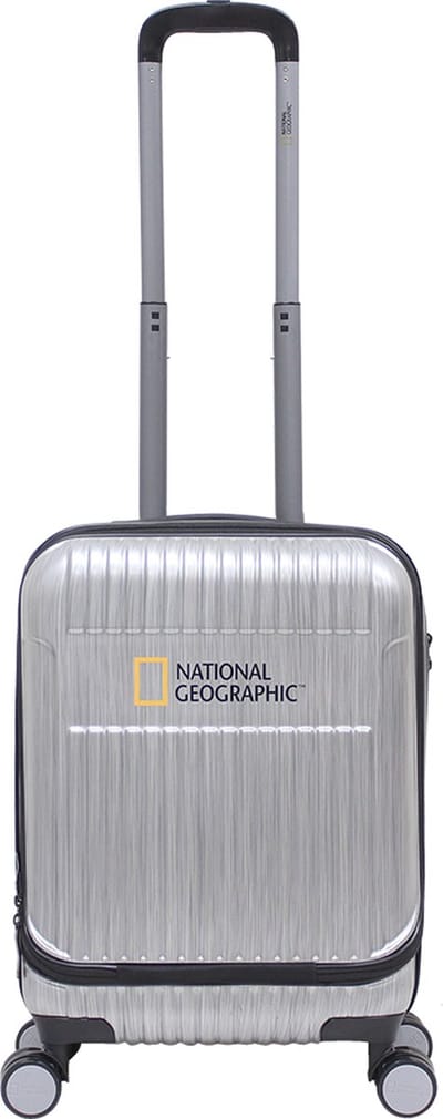 National Geographic Handbagage Harde Koffer / Trolley / Reiskoffer - 55 cm (Small) - Transit - Zilver - Zilver / Small