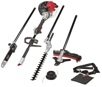 Scheppach 4-in1 Tuin Multitool Benzine MFH5200-4P - Heggenschaar - Kettingzaag - Bosmaaier - Hoogsnoeier - 1,8PK - 51,7cc