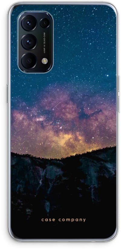 Case Company® - Hoesje geschikt voor Oppo Find X3 Lite hoesje - Travel to space - Soft Cover Telefoonhoesje - Bescherming aan alle Kanten en Schermrand
