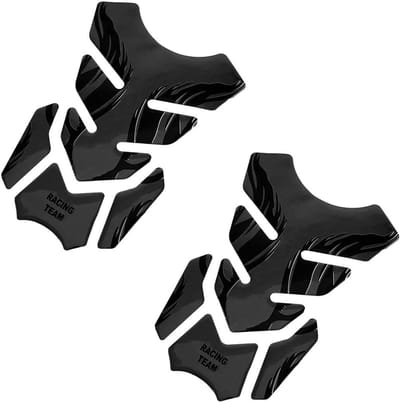 Set van 2 3D Motor Tankbeschermer Stickers Antislip Carbon Look