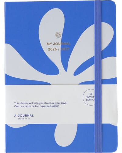 My Journal - Agenda 18 maanden 2026-2027 - Abstract blauw - A5