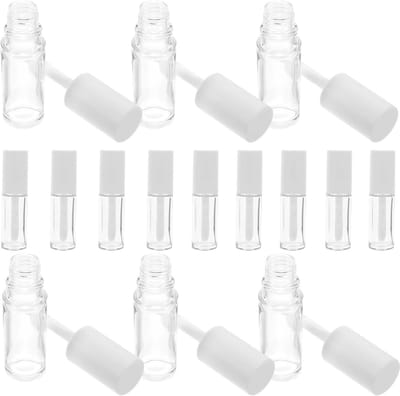 Hervulbare Cosmetische Containers - Lege Lippenbalsemhouders - Zelf Make-up Maken - Lekvrije Dop - 10 ml - Wit