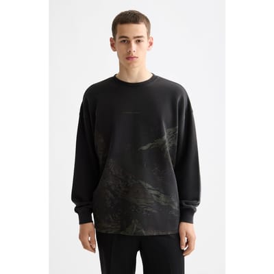 Scotch & Soda Loose Fit Overdyed Aw Sweatshirt Meteorite Taglia: S | Maglioni a maglia Outlet | Uomo