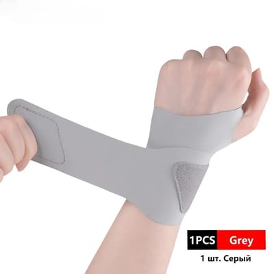 Garde-poignet Respirant Ultra Fin Wrap Sportif Protection Pression Pour Poignets Entorse Poignet Gaine Tendon Support gris clair