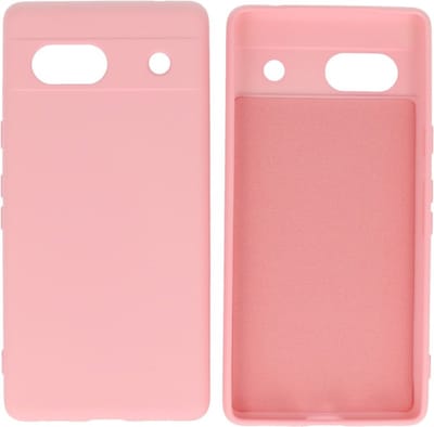 Hoesje Geschikt voor de Google Pixel 7A - Fashion Backcover Hoesje - Colorful Telefoonhoesje - Roze