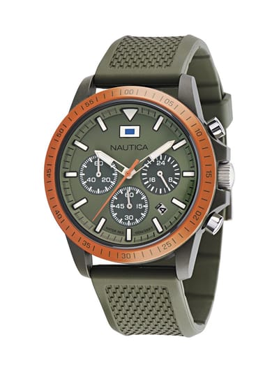 Nautica Nautica One Analoog Horloge Zwart Case: 100% Bio-Ceramic | Armband: 100% Bio-Based Pu 43 NAPNOF3S1, NAPNOF3S8