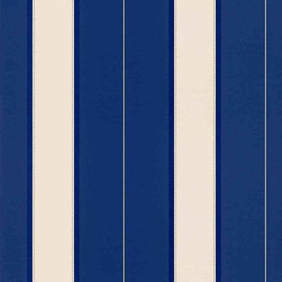 BLAUW STREPEN BEHANG PAPIER RASCH LOUNGE