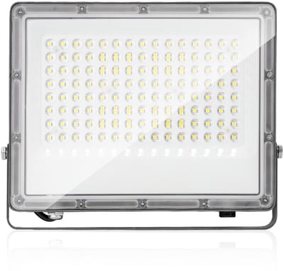 100W LED Schijnwerper Buiten, 6000K Koud Wit LED Bouwlamp Superhelder 4950LM, IP65 Waterdichte Buitenverlichting voor Achtertuin, Terras