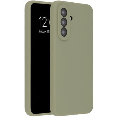 Accezz Hoesje - Geschikt voor Samsung Galaxy A57 (5G) - Liquid Silicone Backcover - Cooper Green
