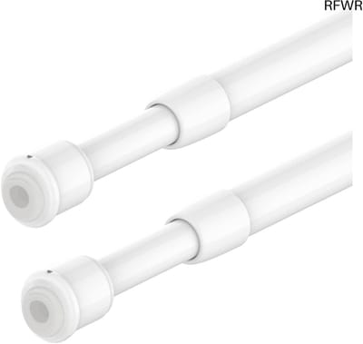 RFWR® Kleine spanstang zonder boren voor gordijnen en doe-het-zelfprojecten (40-65 cm, Ø 7,6 en 9,6 mm)