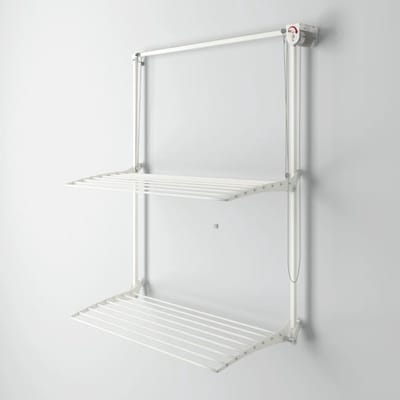 Foxydry Wall Plus 88 cm White - wanddroogrek -bediening rechts- 88 x 52 x 137 cm