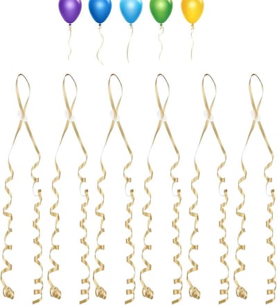 Solidchoice - Set van 100 Ballonclips en Tapes voor Feestdecoratie