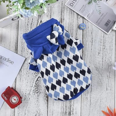 Manteau tricoté pour chien automne/hiver Sweet Love par rapport à l'ours en peluche pour chien de petite et moyenne taille XL