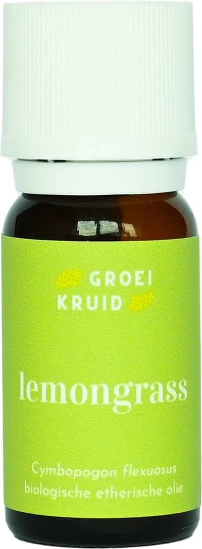 Biologische Citroengras etherische olie | Cymbopogon flexuosus | 100% natuurlijk en puur | lemongrass | 10 ml lemongrass olie uit India