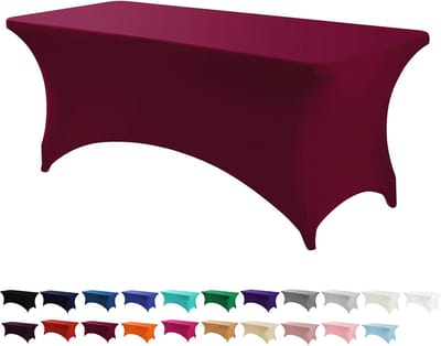 8FT Rechthoekige Spandex Tafelhoes voor Feesten en Evenementen