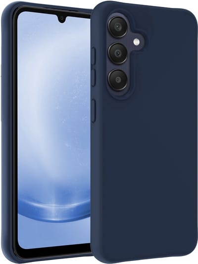 Hoesje - Geschikt voor Samsung Galaxy A26 - Sterk & Shockproof - Siliconen Case - Hoes Cover - Telefoonhoes - Donkerblauw