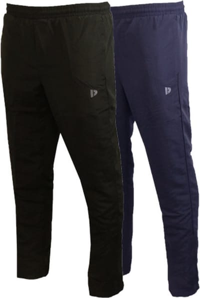 2-Pack Donnay - Micro fibre pant (Marc) - Rechte pijp - Sportbroek - Heren - Black/Navy (919) - maat S