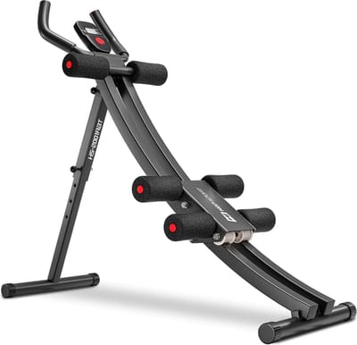Hop-Sport HS-2001ABT – Buik- en Rugtrainer – Opvouwbaar – met LCD – Kniesteun