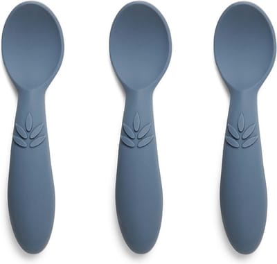 Nuuroo - Siliconen baby lepels Ella 3 stuks  - bearing sea