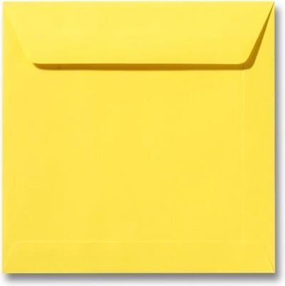Envelop 22 x 22 Boterbloemgeel, 100 stuks