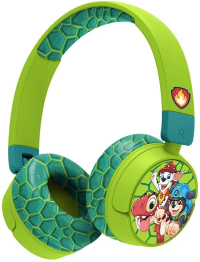 Paw Patrol - Dino - draadloze kinderkoptelefoon - volumebegrenzing - lange batterijduur - microfoon - opvouwbaar - bluetooth