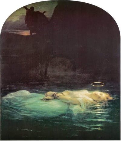 Kunstdruk Hippolyte Paul Delaroche - The Young Martyr 1855 60x80cm