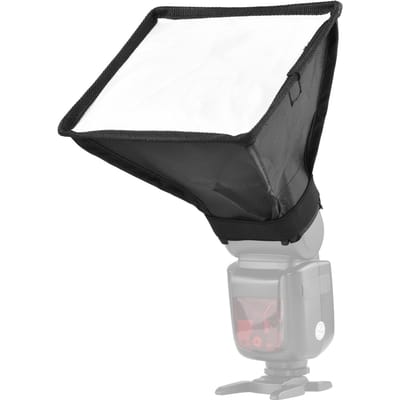 17 * 15cm  6.7 * 6in Mini Universele Cameraflitser Softbox Speedlite Diffuser Opvouwbaar met Draagtas Vervanging voor gray
