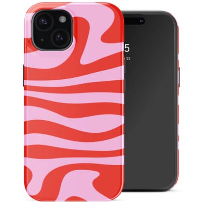 Selencia Hoesje - Geschikt voor Apple iPhone 15 - Backcover geschikt voor MagSafe - Dream Swirl Pink