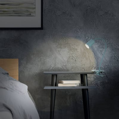 BRILONER Fleks – Bureaulamp – klemlamp – kantelbaar & klemmbaar – klemspot met warm wit licht – 3.5W – blauw – 40x10x6cm