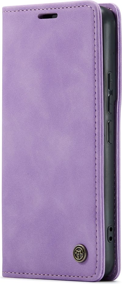 Casemania Hoesje Geschikt voor Oppo A98 Bright Lila - Dunne Portemonnee Book Case - Slim Wallet Case met Pasjeshouder