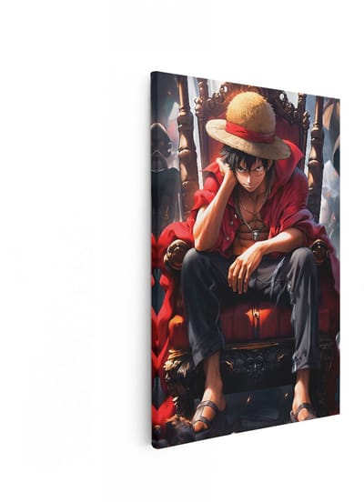 Artaza Canvas Schilderij One Piece - 20x30 cm - Wanddecoratie Anime Luffy - Muurdecoratie Jongens Kamer - Schilderijen Op Canvas