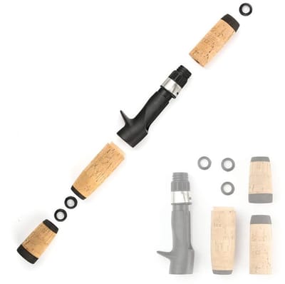 Vissersstok handgreep set - Kork split grip - Antislip ontwerp - Ideaal voor reparatie en DIY - SnelShoppen
