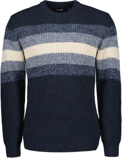Blue seven heren - Trui 376445 navy gestreept maat XXL