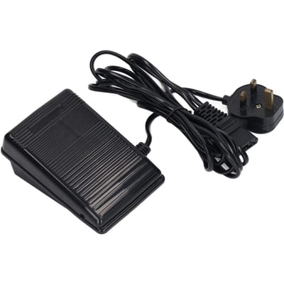 Voetpedaal Antislip Ontwerp Stabiele Bediening Duurzaam Plastic Voetsnelheidsregelpedaal voor UK Plug black