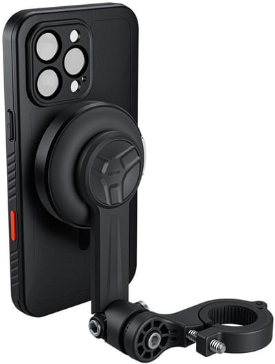 Telesin Waterproof case voor iPhone 16 Pro Max - Waterdicht tot 40 Meter - Met Cold Shoe & 1/4" Schroefdraad - Polycarbonaat